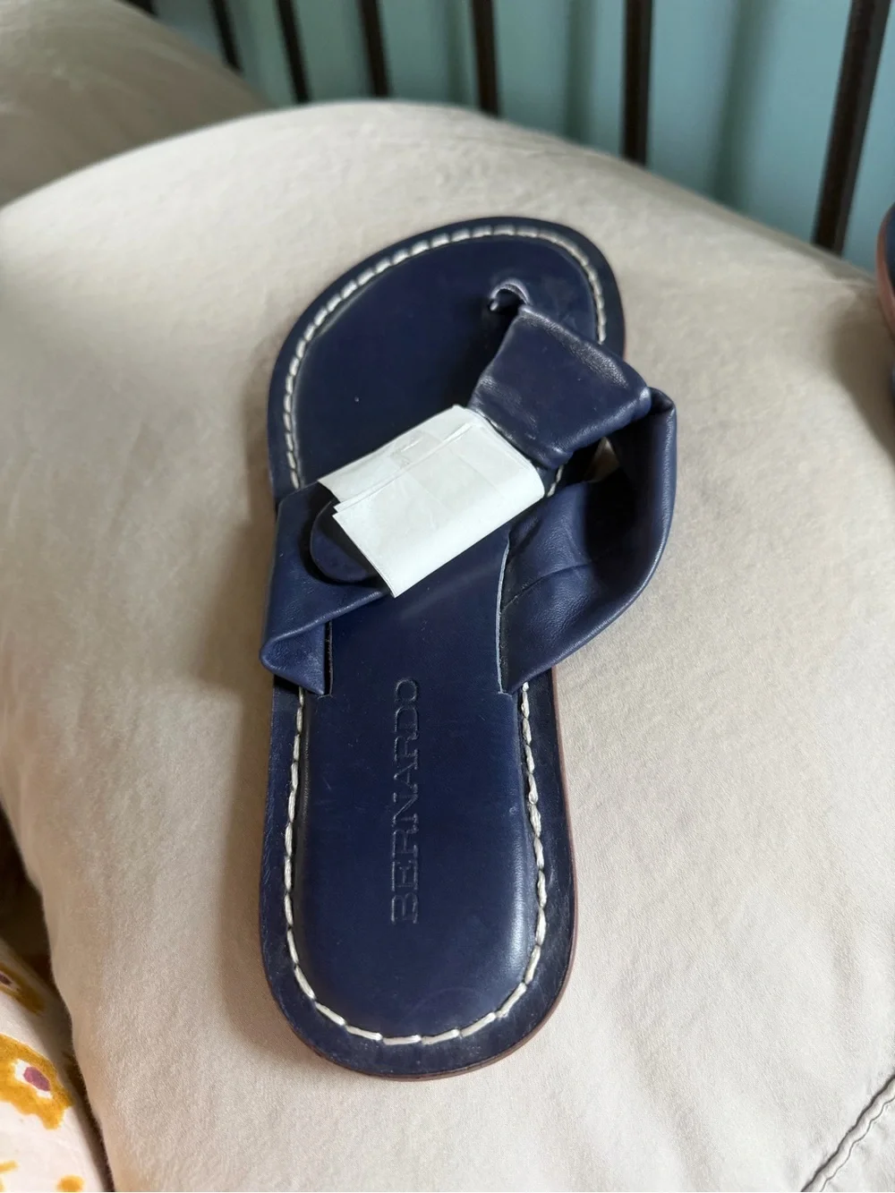 Bernardo Lillian Sandal Navy, size 7 NWOB